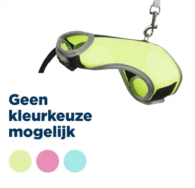 Trixie tuig voor knaagdieren met riem assorti 25-32 cm x 1,2 m