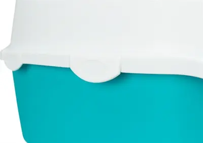 Trixie kattenbak Vico turquoise/wit 56 x 40 x 40 cm – met klep - Afbeelding 7