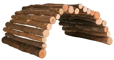 Trixie houten brug 51 x 30 cm – brug of huisje voor knaagdieren