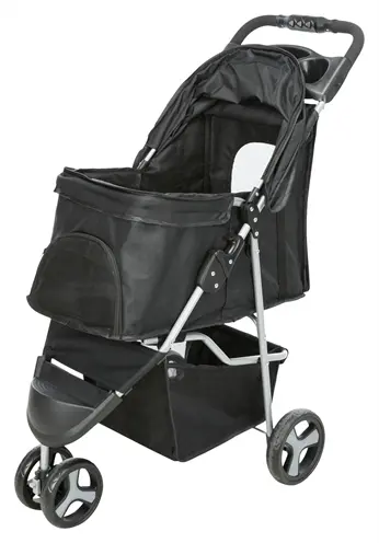 Trixie hondenbuggy zwart 80 x 47 x 100 cm – lichtgewicht, polyester - Afbeelding 6