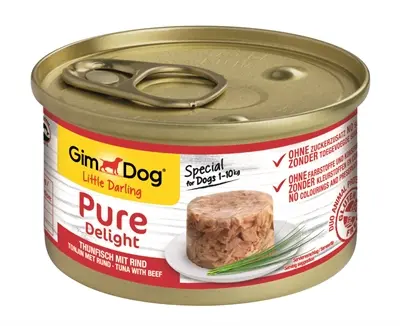 Gimdog Little Darling Pure Delight natvoer tonijn en rund 12 x 85 g - Afbeelding 4