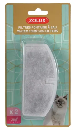 Zolux filters voor drinkfontein – 2 stuks, verwisselbaar