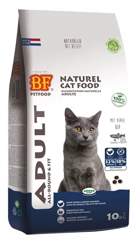 BF Petfood kattenvoer Adult Fit 10 kg – tarwevrij