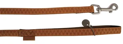 Zolux Mac Leather looplijn bruin 15 mm x 120 cm – kunstleer