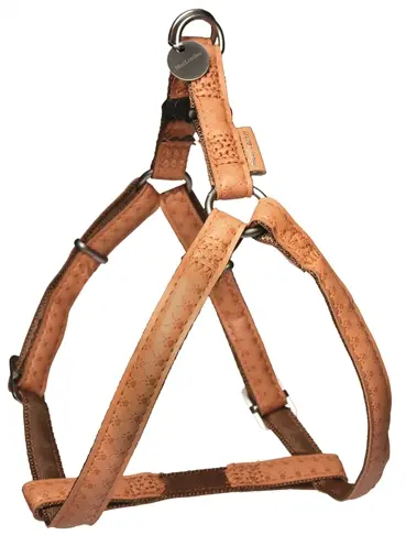 Zolux Mac Leather hondentuig bruin 20 mm x 50-75 cm – kunstleer