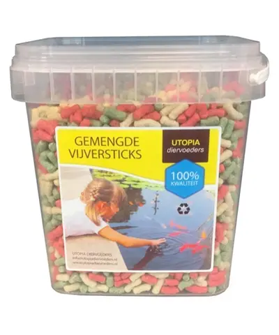 Utopia gemengde vijversticks 250 g – onderhoudsvoer voor vijvervissen