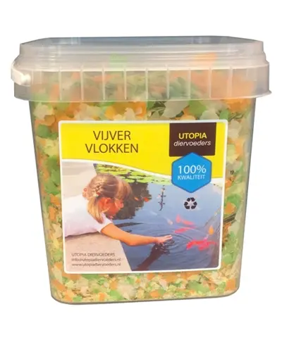 Utopia vijvervlokken drijvend 325 g (2,5 l) – voor vijvervissen