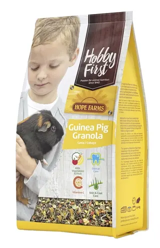 Hobbyfirst Hopefarms caviavoer Granola 2 kg – met groente en fruit