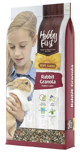 Hobbyfirst Hopefarms konijnenvoer Rabbit Granola 10 kg – groenten