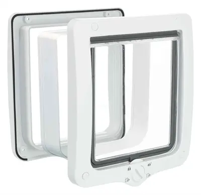 Trixie kattenluik XL 4-weg 24 x 28 cm – met magneetsluiting