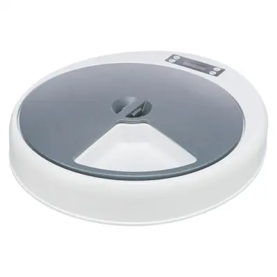 Trixie TX4+1 automatische voerdispenser 5 x 240 ml wit/grijs