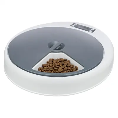 Trixie TX4+1 automatische voerdispenser 5 x 240 ml wit/grijs - Afbeelding 2