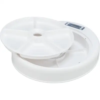 Trixie TX4+1 automatische voerdispenser 5 x 240 ml wit/grijs - Afbeelding 4
