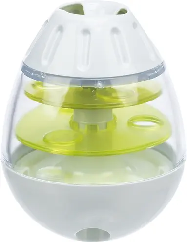 Trixie Roly Poly snack-ei 13 cm – grijs/limegroen, intelligentiespel