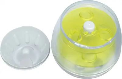 Trixie Roly Poly snack-ei 13 cm – grijs/limegroen, intelligentiespel - Afbeelding 5