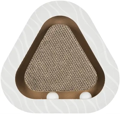 Trixie krabplank karton met 2 ballen 36 x 36 x 5 cm – driehoekig