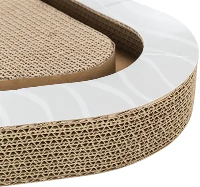 Trixie krabplank karton met 2 ballen 36 x 36 x 5 cm – driehoekig - Afbeelding 5