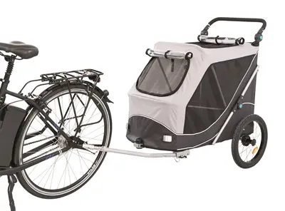 Trixie hondenfietskar opvouwbaar grijs 103 x 74 x 95 cm
