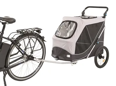 Trixie hondenfietskar opvouwbaar grijs 103 x 74 x 95 cm - Afbeelding 6