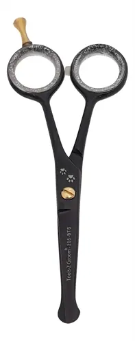 Tools-2-Groom Black Edge potenschaar recht 12,5 cm – rubber grip