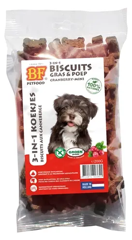 BF Petfood 3 in 1 hondenkoekjes cranberry mini 200 g