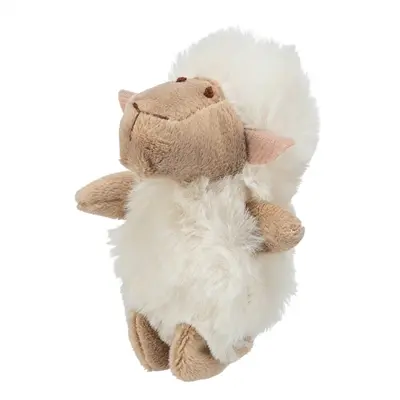 Trixie kattenspeelgoed schaap pluche met kattenkruid 10 cm - Afbeelding 4