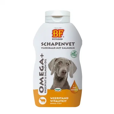 BF Petfood vloeibaar schapenvet met zalmolie 250 ml – voor honden