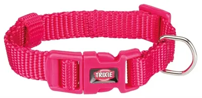 Trixie Premium halsband fuchsia 25-40 x 1,5 cm S – nylon, kliksluiting