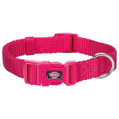 Trixie Premium halsband fuchsia 25-40 x 1,5 cm S – nylon, kliksluiting - Afbeelding 3