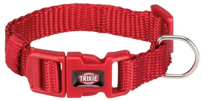 Trixie hondenhalsband Premium rood 40-65 cm – verstelbaar nylon