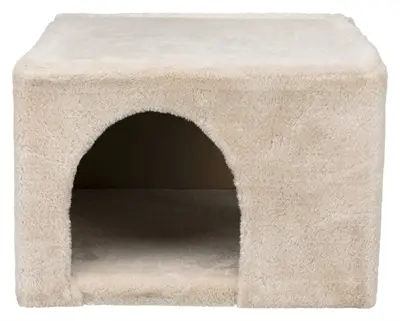 Trixie knaagdierhuis iglo pluche beige 36 x 36 x 25 cm – met ligplateau