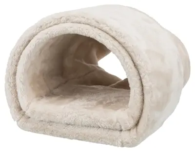 Trixie speeltunnel pluche beige 80 x 27 x 21 cm – konijn en cavia - Afbeelding 5