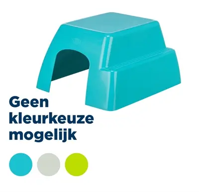 Trixie knaagdierhuis kunststof 26 x 23 x 15 cm – assorti kleuren
