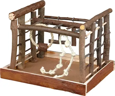 Trixie Natural Living vogelspeelplaats schorshout 35 x 25 x 29 cm
