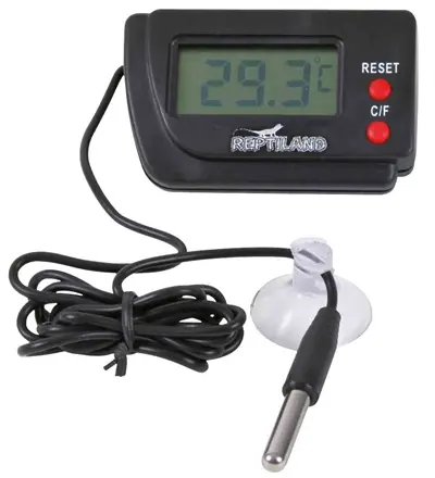 Trixie Reptiland thermometer digitaal 6,5 x 4 cm – voeler op 90 cm kabel