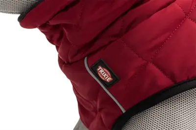 Trixie hondenjas Minot rood 33 cm – gewatteerd, fleece voering - Afbeelding 7