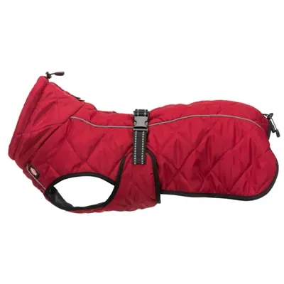 Trixie hondenjas Minot rood 50 cm – gewatteerd, fleece gevoerd