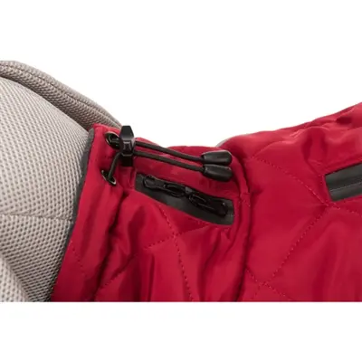 Trixie hondenjas Minot rood 50 cm – gewatteerd, fleece gevoerd - Afbeelding 3