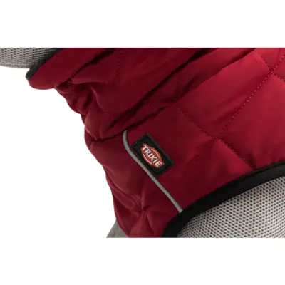 Trixie hondenjas Minot rood 55 cm – gewatteerd, fleece gevoerd - Afbeelding 5