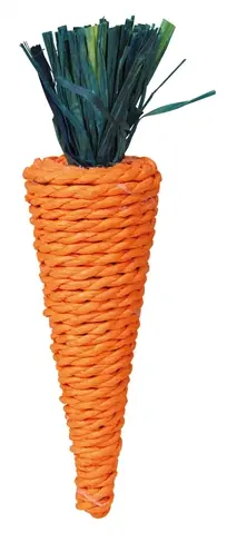 Trixie knaagdierspeelgoed wortel 20 cm – papiergaren, natuurlijk
