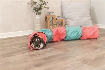 Trixie speeltunnel voor konijnen 130 cm – katoen, assorti - Afbeelding 4