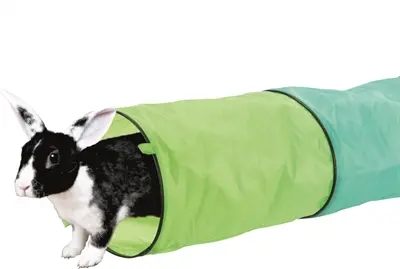 Trixie speeltunnel voor konijnen 130 cm – katoen, assorti - Afbeelding 6