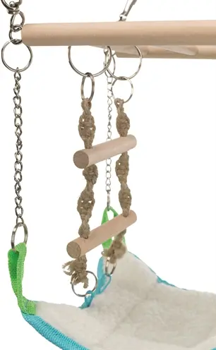 Trixie hangbrug met hangmat 17 x 15 x 22 cm – voor hamsters en muizen - Afbeelding 5