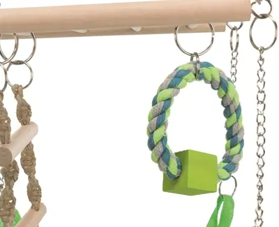 Trixie hangbrug met hangmat 17 x 15 x 22 cm – voor hamsters en muizen - Afbeelding 6