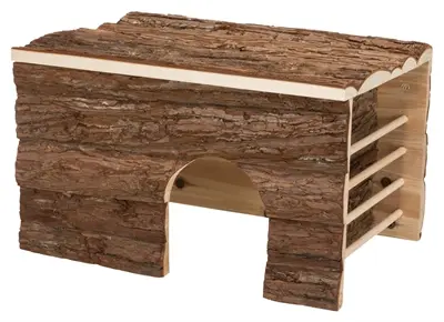 Trixie Natural Living huis Ila met hooiruif 40 x 29 x 25 cm – cavia