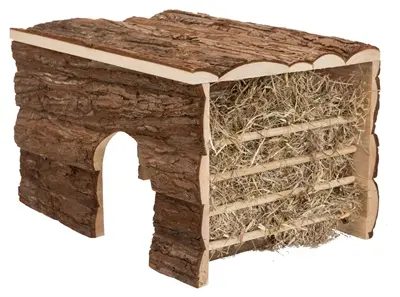 Trixie Natural Living huis Ila met hooiruif 40 x 29 x 25 cm – cavia - Afbeelding 4