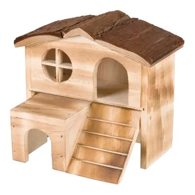 Trixie Natural Living huis Kasja gevlamd 17 x 13 x 15 cm – hamster