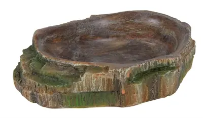 Trixie water- en voederschaal reptiel 10 x 7,5 x 2,5 cm – boomlook