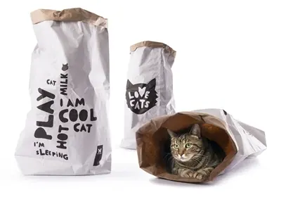 Martin Love Cat's Bag speelzak voor katten 80 x 50 cm – gerecycled papier