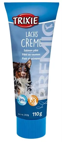 Trixie Premio zalmpasta 110 g – glutenvrije beloning in tube